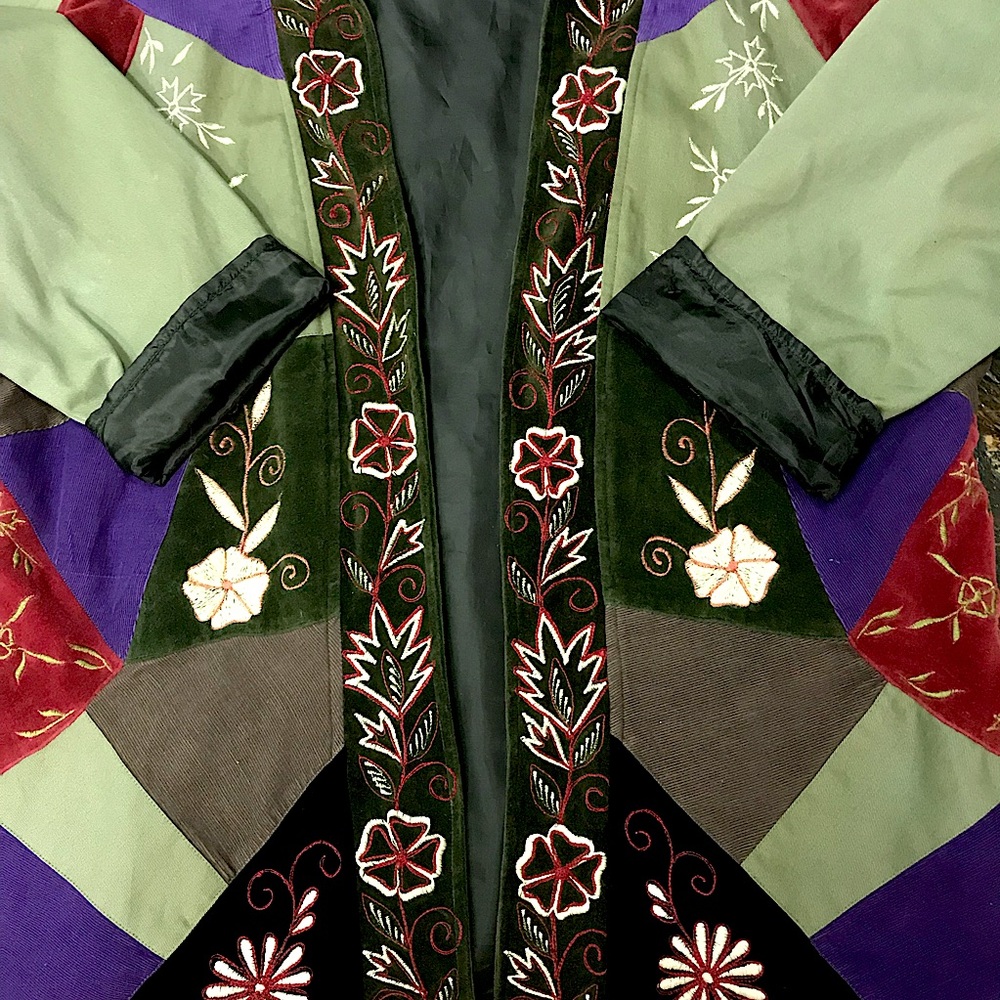 XL Embroidered Patchwork Jacket - Picture 4 of 8